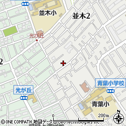 神奈川県相模原市中央区並木2丁目4-25周辺の地図
