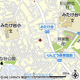 神奈川県横浜市青葉区みたけ台15-49周辺の地図
