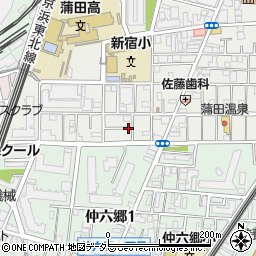 東京都大田区蒲田本町1丁目12周辺の地図