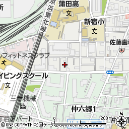 東京都大田区蒲田本町1丁目11周辺の地図