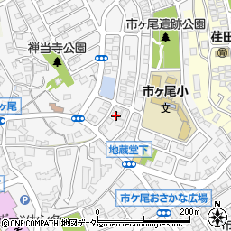 神奈川県横浜市青葉区市ケ尾町1627-2周辺の地図