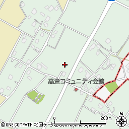 千葉県東金市高倉周辺の地図