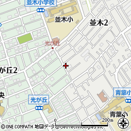 神奈川県相模原市中央区並木2丁目4-32周辺の地図