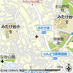 神奈川県横浜市青葉区みたけ台15-41周辺の地図