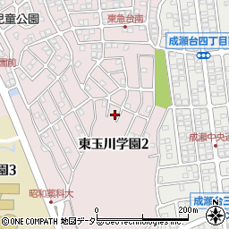 東京都町田市東玉川学園2丁目24周辺の地図