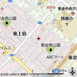 千葉県東金市東上宿18-9周辺の地図