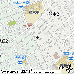 神奈川県相模原市中央区並木2丁目4-33周辺の地図