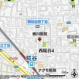 横川医院周辺の地図