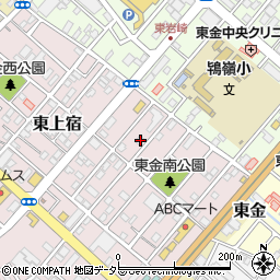 千葉県東金市東上宿18-7周辺の地図