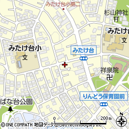 神奈川県横浜市青葉区みたけ台15-34周辺の地図