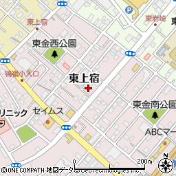 千葉県東金市東上宿11-6周辺の地図