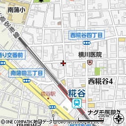 西糀谷4丁目O宅"akippa駐車場周辺の地図