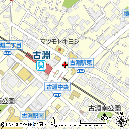 松屋古淵店周辺の地図