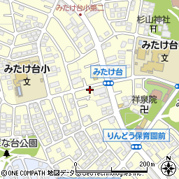 神奈川県横浜市青葉区みたけ台15-36周辺の地図