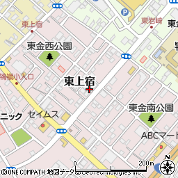 千葉県東金市東上宿11周辺の地図