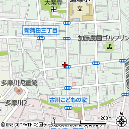 まいばすけっと新蒲田３丁目店周辺の地図