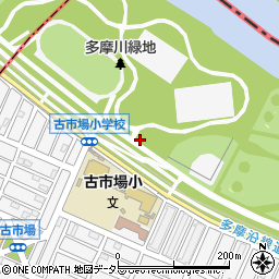 多摩川緑地公衆トイレ４周辺の地図
