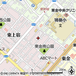 千葉県東金市東上宿18-6周辺の地図