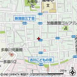 パークジャパン新蒲田第１駐車場周辺の地図