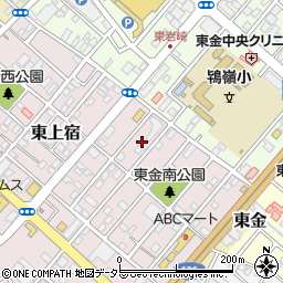 千葉県東金市東上宿18周辺の地図
