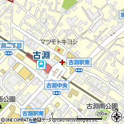 松屋 古淵店周辺の地図