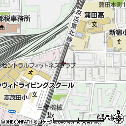 東京都大田区蒲田本町1丁目10周辺の地図