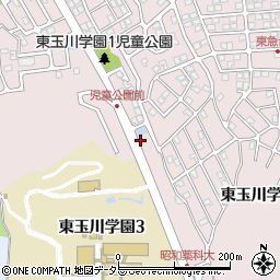 東京都町田市東玉川学園周辺の地図