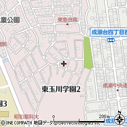 東京都町田市東玉川学園2丁目22周辺の地図