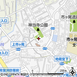 神奈川県横浜市青葉区市ケ尾町1724-8周辺の地図