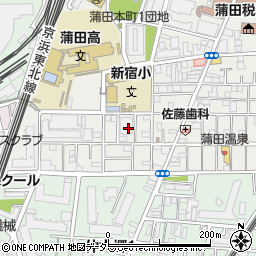 東京都大田区蒲田本町1丁目8周辺の地図