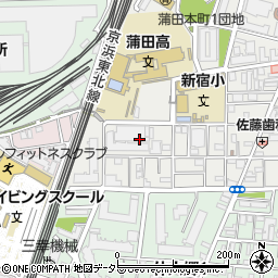 東京都大田区蒲田本町1丁目9周辺の地図