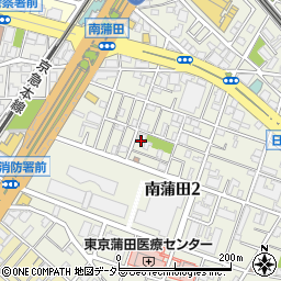 東京都大田区南蒲田2丁目周辺の地図