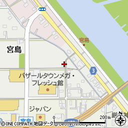 兵庫県豊岡市宮島周辺の地図