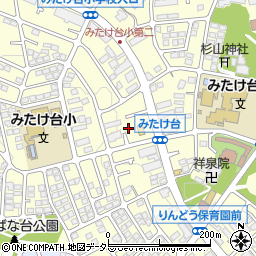 神奈川県横浜市青葉区みたけ台16-28周辺の地図