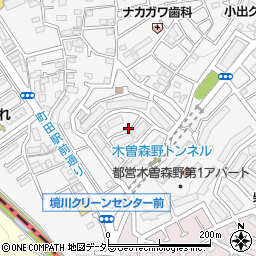 東京都町田市木曽東1丁目1周辺の地図