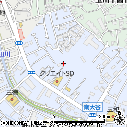 東京都町田市南大谷176周辺の地図