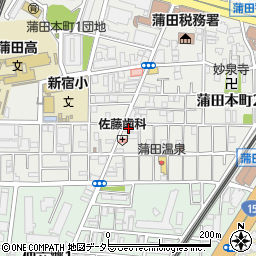 城南信用金庫蒲田本町支店周辺の地図