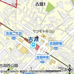 銀のさら　古淵店周辺の地図