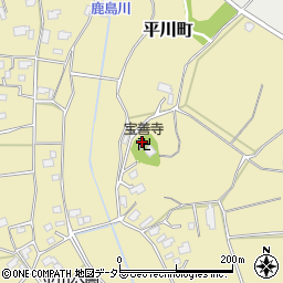 宝善寺周辺の地図
