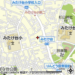 神奈川県横浜市青葉区みたけ台16周辺の地図
