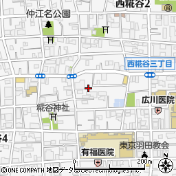 東京都大田区西糀谷周辺の地図