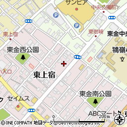 千葉県東金市東上宿13周辺の地図