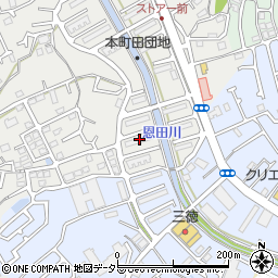 公社本町田住宅周辺の地図