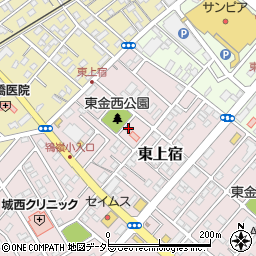千葉県東金市東上宿5-4周辺の地図
