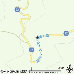 岐阜県中津川市蛭川和田74-22周辺の地図