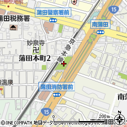 蒲田本町二丁目公園周辺の地図