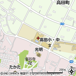 横浜市立高田中学校周辺の地図