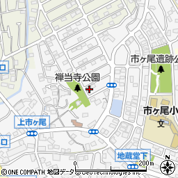 神奈川県横浜市青葉区市ケ尾町1678-14周辺の地図