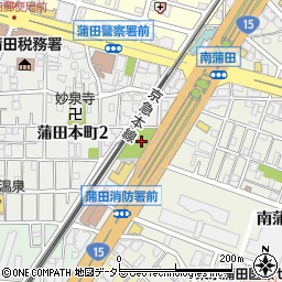 蒲田本町二公園周辺の地図