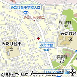 神奈川県横浜市青葉区みたけ台16-47周辺の地図
